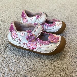 Baby Girl Floral Velcro Shoes
